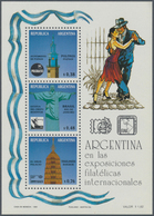 Argentinien: 1984/1993, Accumulation Of Mostly Thematic Stamps Incl. Flowers, Cinema, Painting, Tree - Other & Unclassified