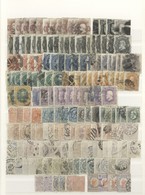 Brasilien: 1866/1900 (ca.), Used And Unused Assortment Of Apprx. 410 Stamps On Stockpages, Showing E - Gebruikt