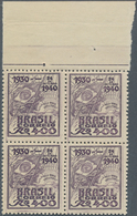 Brasilien: 1940, 10 Years Government Of Getulio Vargas 400r. Dark Lilac Showing Flag Of Brazil WITHO - Used Stamps