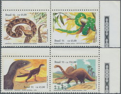Brasilien: 1989/1991, Accumulation Of Five Different Thematic Issues As Single Stamps Or Complete Se - Used Stamps
