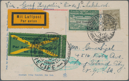 Brasilien - Zeppelinpost: 1906/62 (ca.), Collection Mint And Used With Zepplin, Airmail, Service Sta - Aéreo