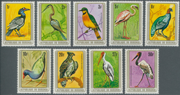 Burundi: 1979, Birds Complete Set Of Nine In A Lot With 270 Complete Sets Mostly In Part Sheets, Min - Sammlungen