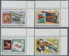Burundi: 1984, United Postal Union (UPU) Congress In Hamburg Complete Set Of Four Showing Stamps On - Collections