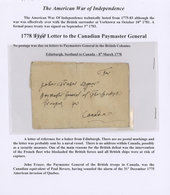 Canada - Vorphilatelie: 1778/1797, Six Very Early Transatlantic Letters, All Incoming From Great Bri - ...-1851 Prefilatelia