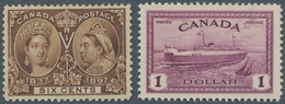 Canada: 1897/1957, Canada/Newfoundland, Specialised Mint Assortment Incl. 1897 Jubilee 6c. Brown, Se - Verzamelingen
