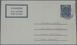 Canada - Ganzsachen: 1947/1990 (ca.), AEROGRAMMES: Accumulation With About 480 Unused (few CTO) Airl - 1903-1954 De Koningen