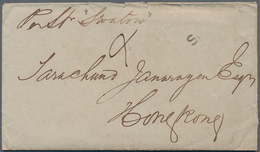 China: 1880/82, Covers (5), Unstamped "ship Letters" With Letter Contents In Indian Writing: Endorse - Altri & Non Classificati