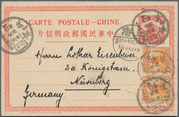 China: 1892/1941, 10 Used Stationery Cards, Including Uprates And Taxed Usage, Some In Mixed Conditi - Andere & Zonder Classificatie