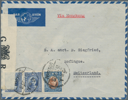 China: 1939/84, Covers/FDC/cto Entires (21) China-Switzerland Related, Inc. 1939 Censored Air Mail C - Andere & Zonder Classificatie