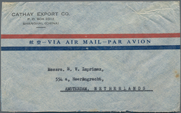 China: 1946/48, 30 Airmail Covers All To The Same Address In Amsterdam, With Wide Range Of Different - Otros & Sin Clasificación