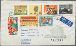 China - Volksrepublik: 1961/80, 24 Covers And Cards, All With Better Frankings, With Michel Nos. 640 - Autres & Non Classés