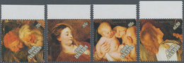 Cook-Inseln: 1989, Christmas Complete Set Of Four With Different Rubens Paintings In A Lot With 672 - Cookeilanden