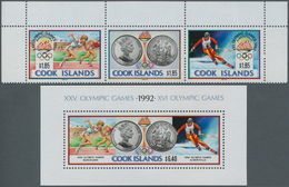 Cook-Inseln: 1990, Olympic Games 1992 In Albertville And Barcelona Complete Set In A Lot With About - Cook Islands