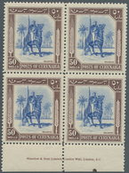 Cyrenaica: 1950, Mounted Warrior 50m. Ultramarine/purple-brown In A Lot With About 80 Stamps Incl. B - Cirenaica