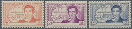 Elfenbeinküste: 1939, 100 Years Death Of Rene Caillie (french Explorer) Set Of Three WITHOUT COUNTRY - Ivory Coast (1960-...)