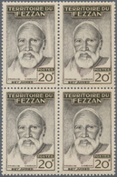 Fezzan: 1951, Definitive Issue 20fr. Violet-brown ‚Bey Ahmed‘ In A Lot With Approx. 1.500 Stamps Mos - Covers & Documents