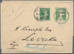 Fiji-Inseln: 1890/1955 (ca.), Cards (7), Inbound (3) 1912 From Switzerland And UK, Airmails KGVI/QEI - Fiji (...-1970)