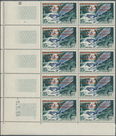 Französische Gebiete In Der Antarktis: 1955, Madagascar 15fr. Bird ‚Uratelornis Chimaera‘ With Red O - Storia Postale