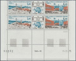 Französische Gebiete In Der Antarktis: 1976, 20 Years Dumont D'Urville Base Se-tenant Strip Of Three - Storia Postale