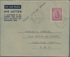 Grenada: 1950/78 (ca.), AEROGRAMMES: Accumulation Of Ca. 450 Mint And Used/CTO Airletters And Aerogr - Grenada (...-1974)