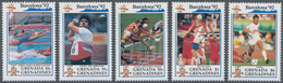 Grenadinen Von Grenada: 1992, Summer Olympics Barcelona Part Set Of Five Incl. 10c. Swimming, 35c. H - Grenada (...-1974)