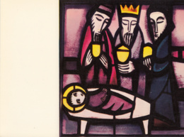 Delcampe - Taizé -Eglise De La Réconciliation - Vitrail De L'EPIPHANIE - Cluny