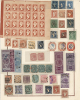 Indien: 1854-1940's: Collection Of Mint And Used Stamps, Essay (like West India), Reprints (of Litho - 1852 District De Scinde
