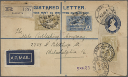 Indien: 1880's-1970's Ca.: About 180 Covers, Postcards And Postal Stationery Items To The U.S.A., Wi - 1852 Provincie Sind