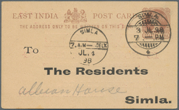 Indien: 1888/1948, Stationery Cards (29) Resp. Envelope (1) All With Private Printings, Inc. Many Re - 1852 Provincia Di Sind