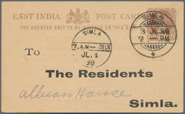 Indien: 1888/1948, Stationery Cards (29) Resp. Envelope (1) All With Private Printings, Inc. Many Re - 1852 District De Scinde