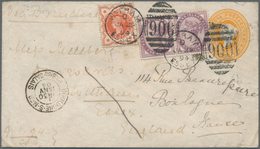 Indien: 1890's-1930's Destination EUROPE: 20 Postal Stationery Items, Covers And Postcards From Indi - 1852 Sind Province