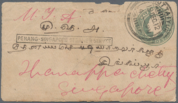 Indien: 1902-1910 King Eduard VII. Period: Collection Of 38 Covers And Postcards Plus 17 Postal Stat - 1852 Provincia De Sind