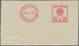 Indien: 1922-51 METER STAMP PROOFS: Group Of Meter Stamp Proofs Including 1922 Proof With Five Strik - 1852 Provinz Von Sind