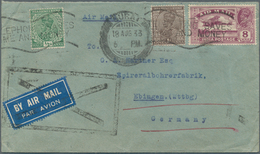 Indien: 1929/50, Airmail Covers (40) Inc. Better FFC, Combi Mail, Good Destinations, Mostly To Europ - 1852 Provincia Di Sind