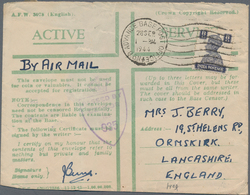 Indien: 1937-47 King George VI. Era: More Than 120 Covers, Postcards And Postal Stationery Items Inc - 1852 Sind Province