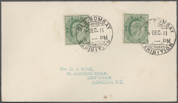 Indien - Stempel: 1911-38 SPECIAL CANCELLATIONS: Five Covers And A Postcard With Special Cancellatio - Other & Unclassified