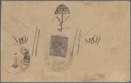 Indien - Used Abroad: TIBET 1928-53: Two Covers And Two Pieces Franked With Indian Adhesives Used In - Other & Unclassified