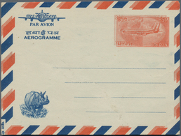 Indien - Ganzsachen: 1940's-Modern Aerogrammes: More Than 500 Postal Stationery Airmail Cards, Air L - Sin Clasificación