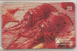 LSJP BRAZIL PHONECARD FRUIT OF THE SEA LOBSTER TELEBRAS - Brasilien