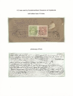 Indien - Feudalstaaten: COCHIN 1911-1940's PERFINS: Collection Of 52 Used Stamps And Two Stamps Used - Other & Unclassified