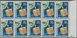 Indonesien: 1969, Satellite Communication 30r. With Wrong Coloured Background In BLUE Instead Of Vio - Indonesië