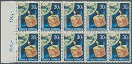 Indonesien: 1969, Satellite Communication 30r. With Wrong Coloured Background In BLUE Instead Of Vio - Indonesië