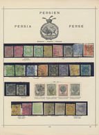 Iran: 1868/1876, Small Lot Of The First Issues: 26 Values Coat Of Arms "lion" And Four "Shah Nasredd - Irán