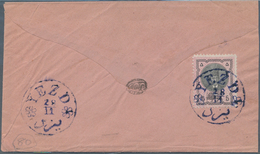 Iran: 1876, Three Covers With 5 Ch. Rose And Black Single Frankings, Clear Cancellations Of SCHIRAS, - Iran