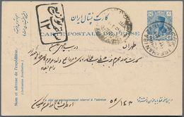 Iran: 1881/1940 (ca.), Lot Of Seven Genuin Used Postal Stationaries, Run With Authentic Messages. Th - Iran