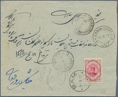 Iran: 1913/1923 (ca.), Lot Of 14 Covers With Frankings Of The Definitives Ahmad Shah Kadschar In Dif - Iran