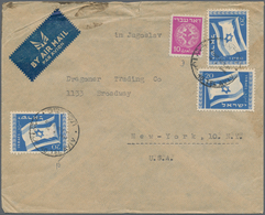 Israel: 1948/1965, Holding Of Apprx. 280 Entires With Commercial Mail And Philatelic Covers, Main Va - Cartas & Documentos