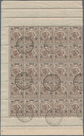 Italienisch-Somaliland: 1926, Group Of More Than 200 Stamps As Multiples Including Postage 2c On 1b - Somalië