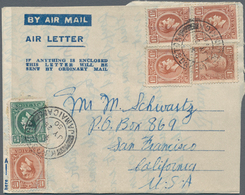 Jamaica: 1947/1995 (ca.) Aerogrammes Ca. 265 Used/unused/CTO Airletters Incl. Specimen And Postal Fo - Jamaica (1962-...)