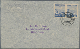 Japanische Besetzung  WK II - Hongkong: 1943/44, Four Da Luz Covers With Showa Frankings, One Cto "H - 1941-45 Occupation Japonaise